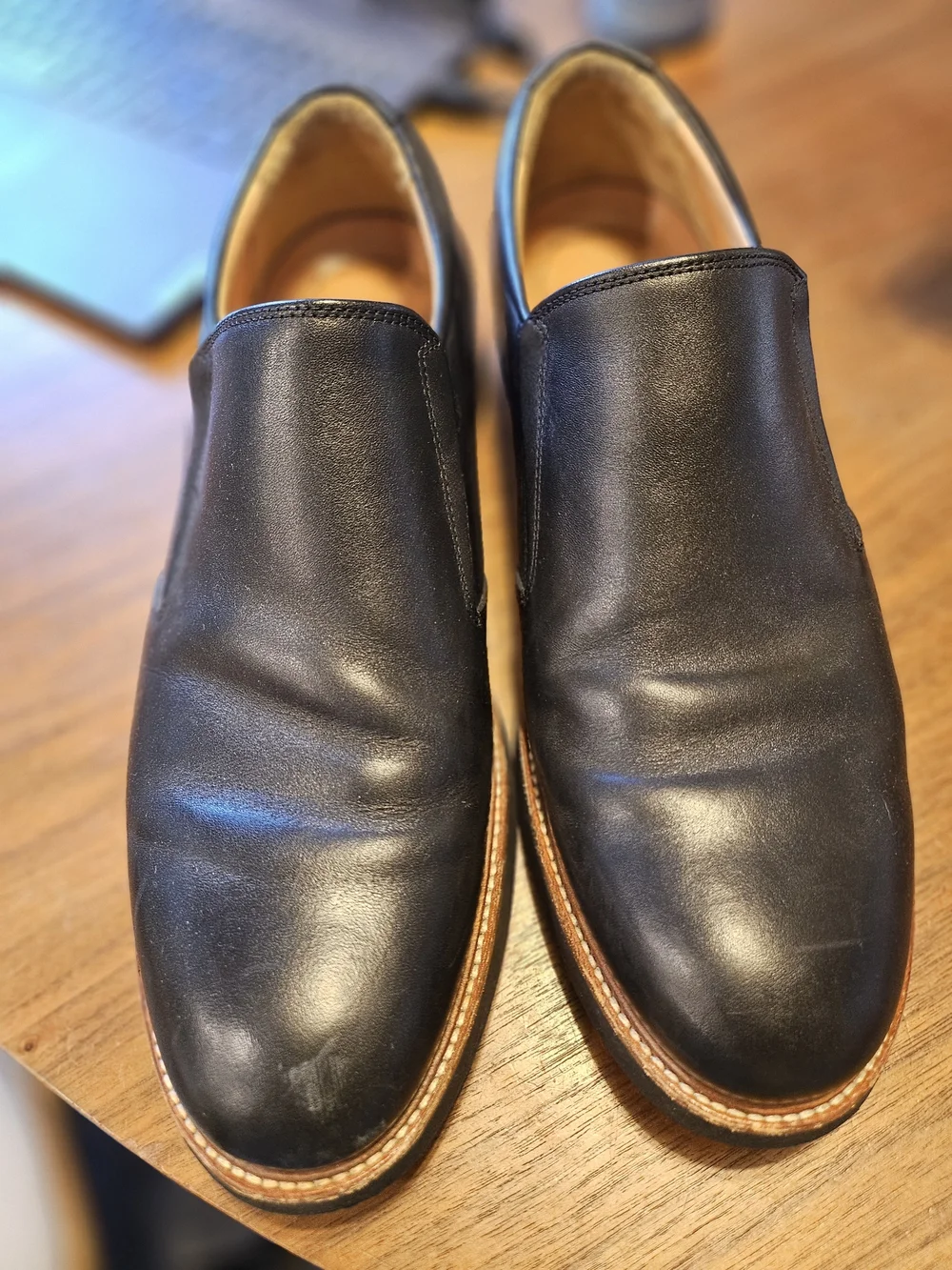 Samuel Hubbard Frequent Traveler Classic Black Leather Loafers Men’s Slip-on 11